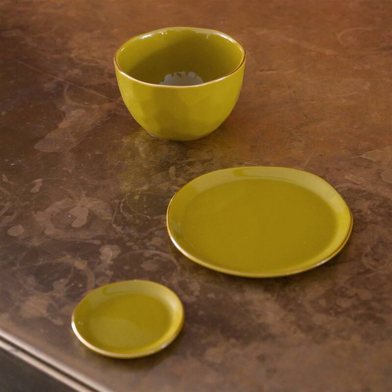 Good Morning Plate Amber Green - Amber Green