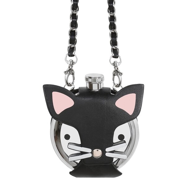 cat flask purse