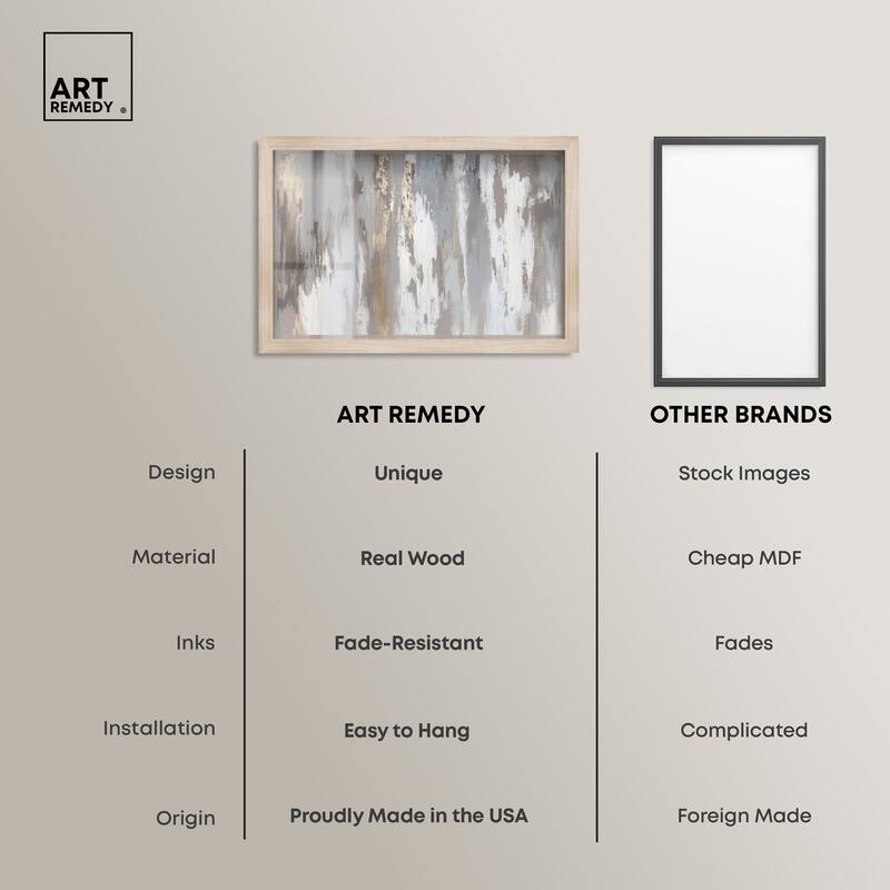Flooding Gold I Shadowbox by Art Remedy