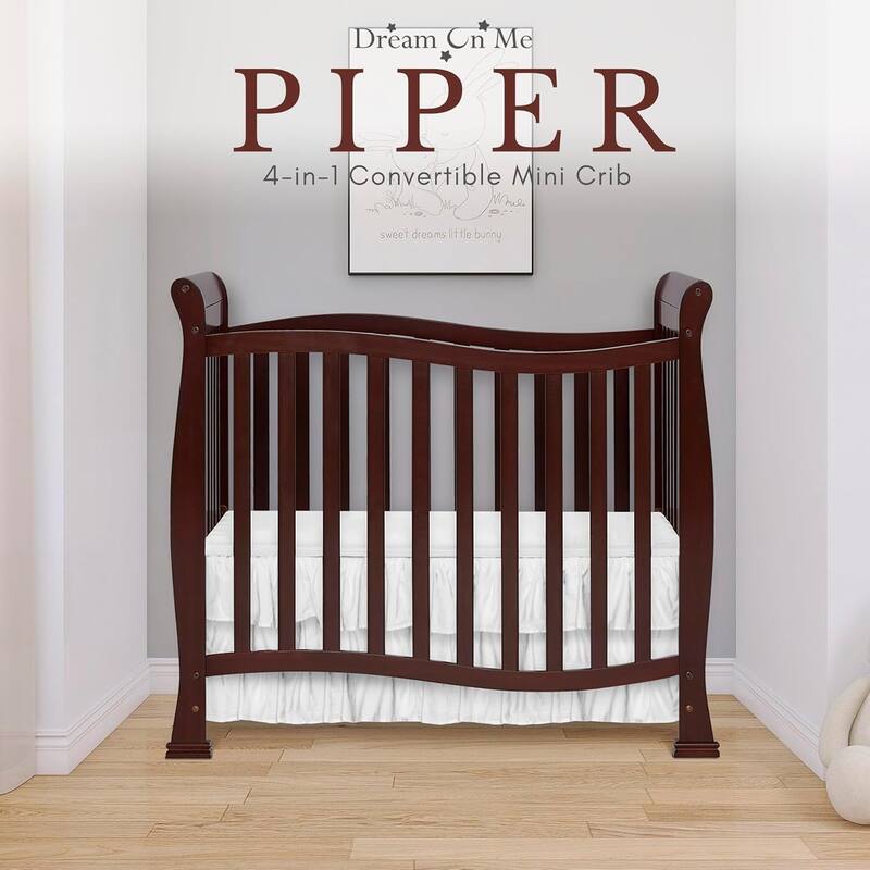 Dream On Me Violet 4-In-1 Convertible Mini Crib