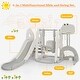 preview thumbnail 4 of 19, Costway 6 in 1 Toddler Slide and Swing Set Climber Playset w/ Ball - See Details
