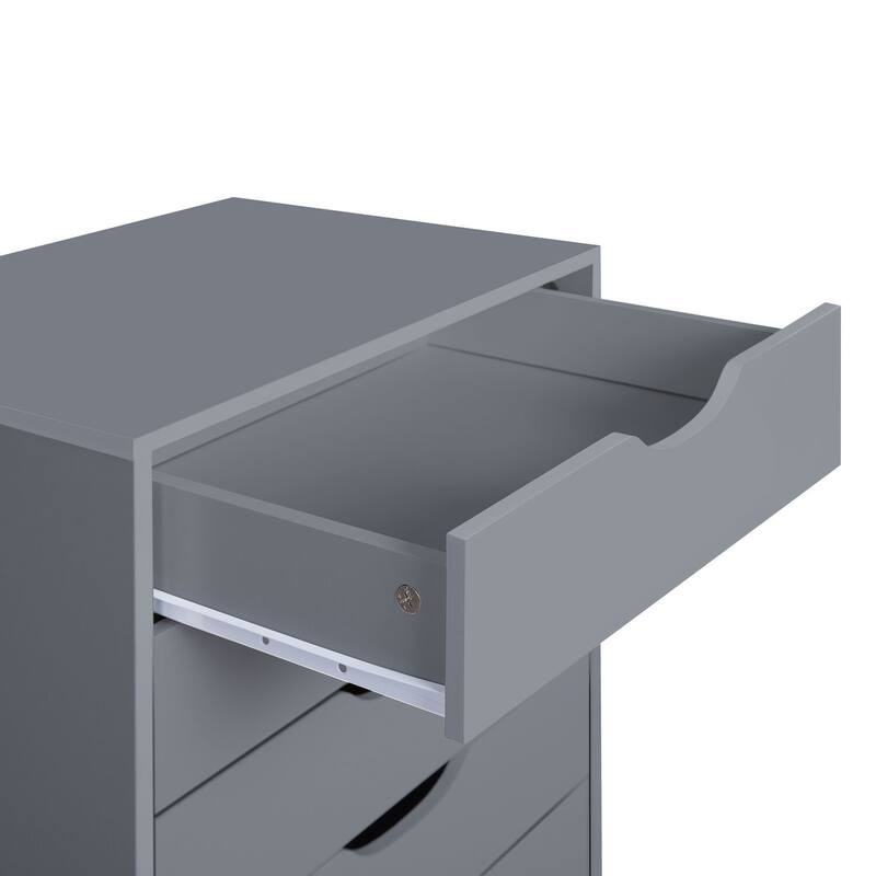 7- Drawer Office File Wooden Cabinet, for Home Office, Mobile File Cabinet, Mobile Storage Cabinet, Filing Storage Drawer