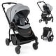 preview thumbnail 1 of 0, Foldable Infant Pram Stroller with Reversible Seat Reclining Backrest and Soft Padded Cushion - 37" x 20" x 40"