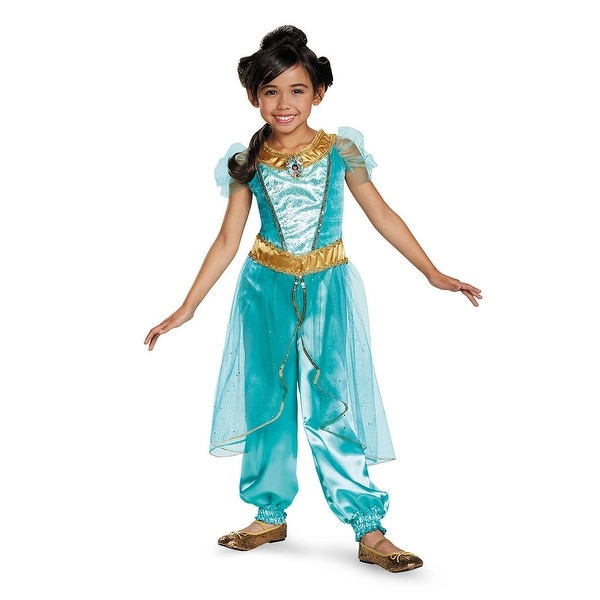 Shop Girls Deluxe Jasmine Disney Princess Costume Overstock 14673982