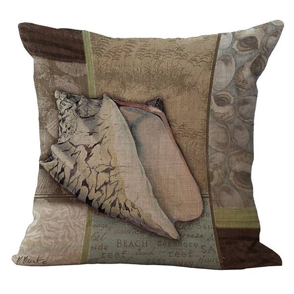 Sea World Printed Cushion Cover Chezmax Cotton Linen Throw Pillow Case Sham Form Slipover Square Zippered Patterned Pillowcase Overstock 27436031