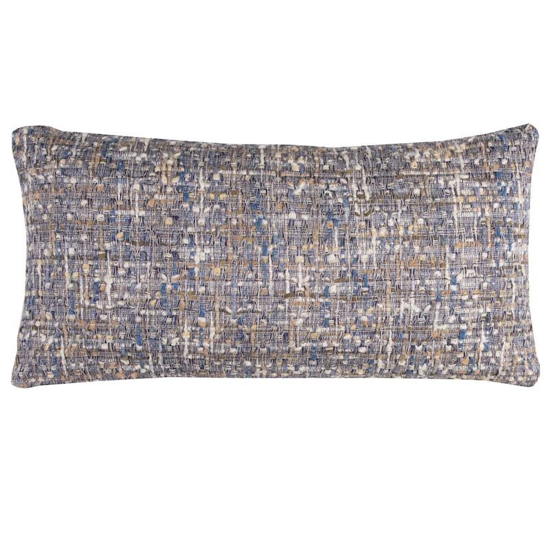 Rizzy Home Transitional Navy Poly Filled Pillow - 14"x26" - Polyester - Navy - Accent - Single