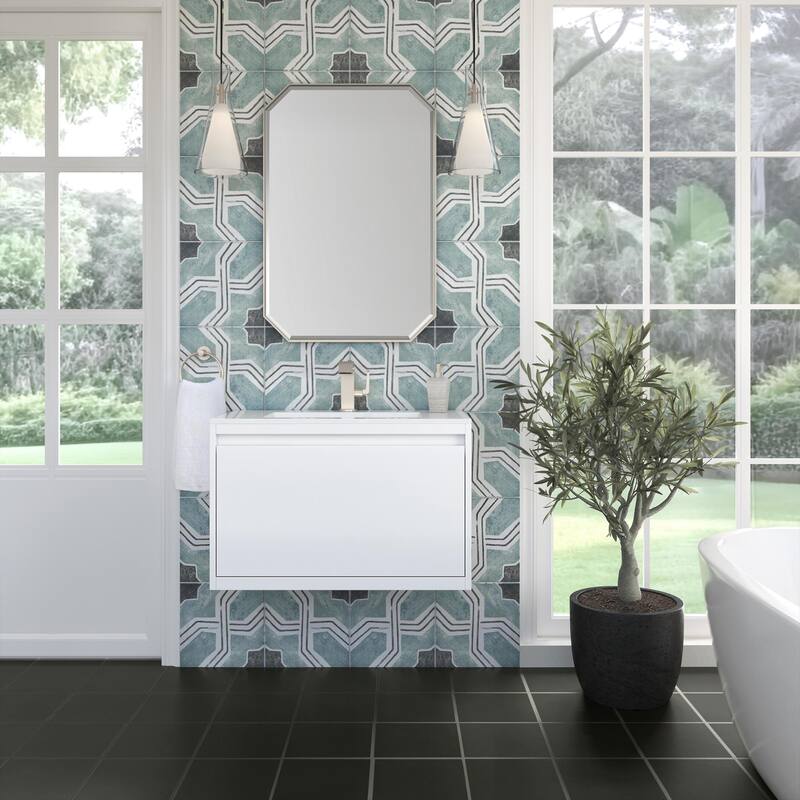James Martin Vanities 805-V31.5-GW Mantova 32" Wall Mounted Single