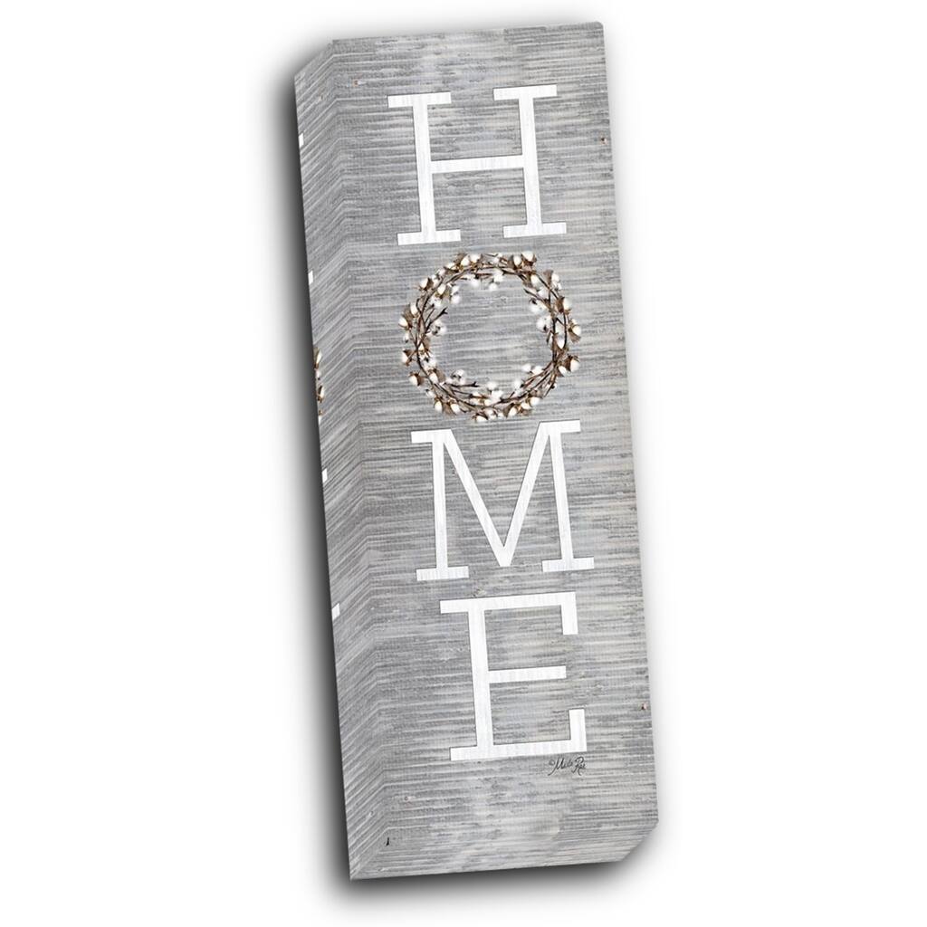 Home 8x24 Gallery Wrapped Stretched Canvas