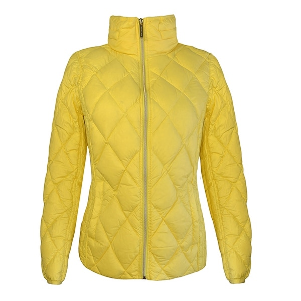 michael kors jacket womens yellow