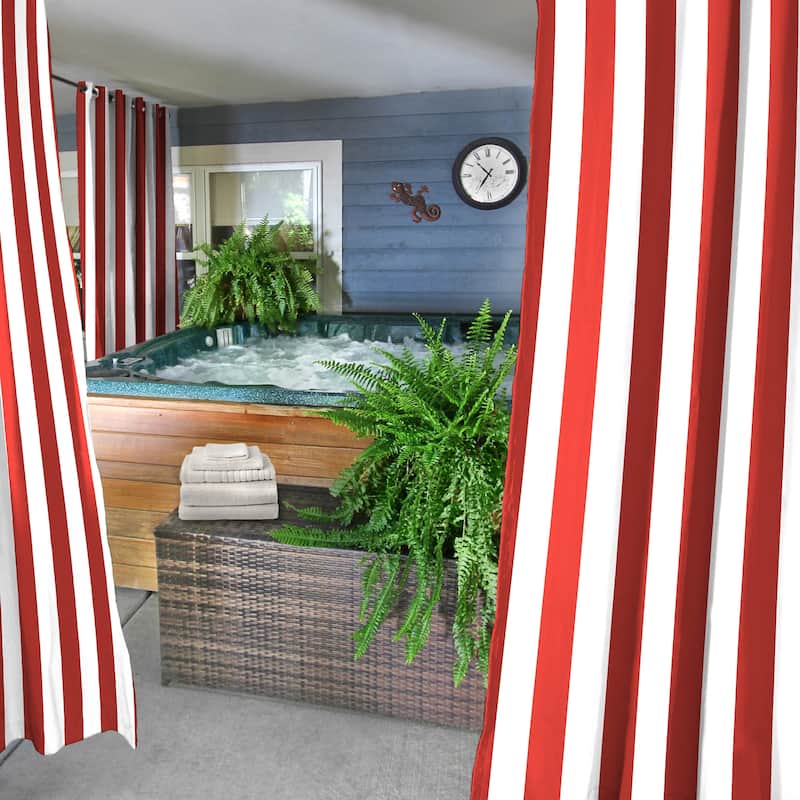 54" x 84" Grommet Semi-Sheer Outdoor Curtain Panel