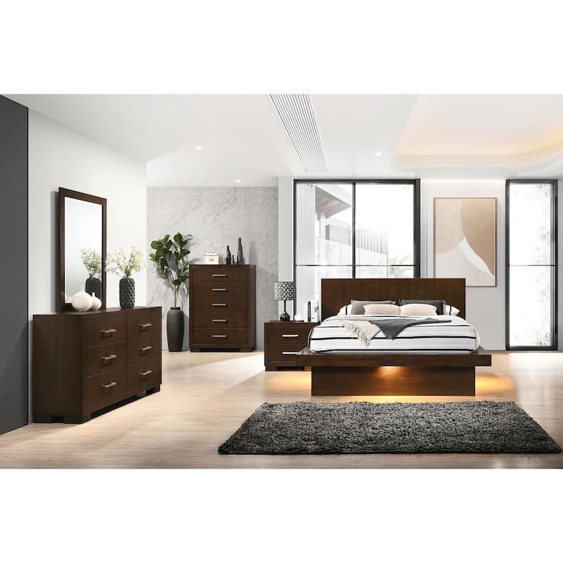 Jessica 5-piece Platform Bedroom Set with LED Light