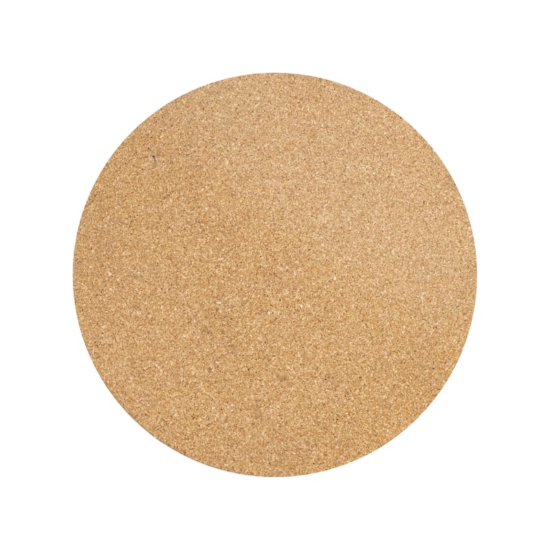 Evelyn 23.5" Metal/Cork Round End Table, by JONATHAN Y