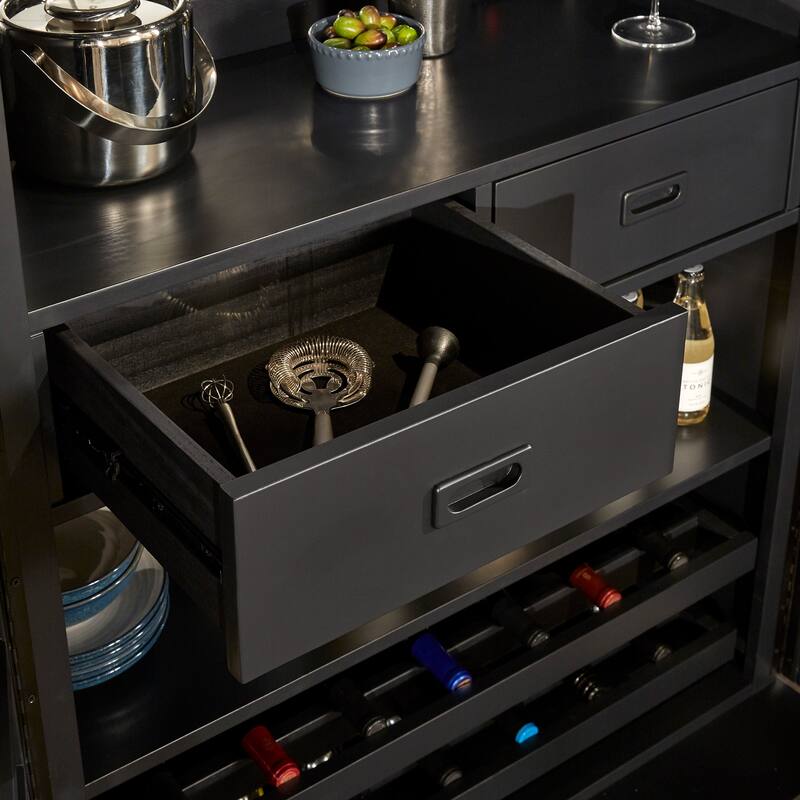 Boudicca Bar with Wine Storage Cabinet by iNSPIRE Q Classic