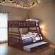 preview thumbnail 1 of 6, Twin over Full Bunk Bed with Twin Trundle, Espresso Espresso