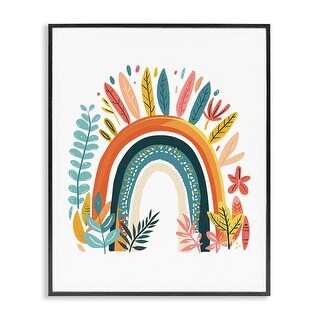 Stupell Boho Rainbow Blooms Framed Giclee Art Design By LSR Design ...