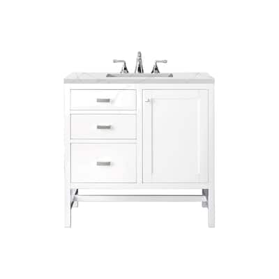 James Martin Vanities Addison 36" Single Vanity, Glossy White