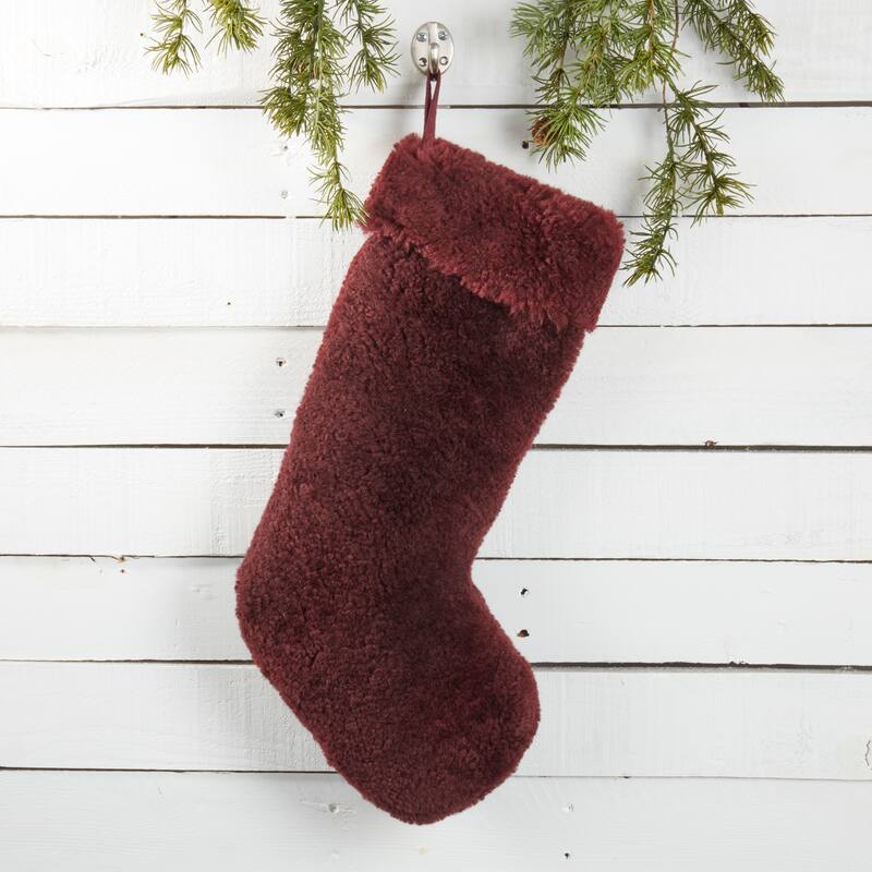 Cozy Delight Lamb Fur Stocking