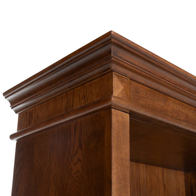 SAFAVIEH Couture Francesco 4-Shelf Wood Bookcase - 36"W x 17"D x 76"H