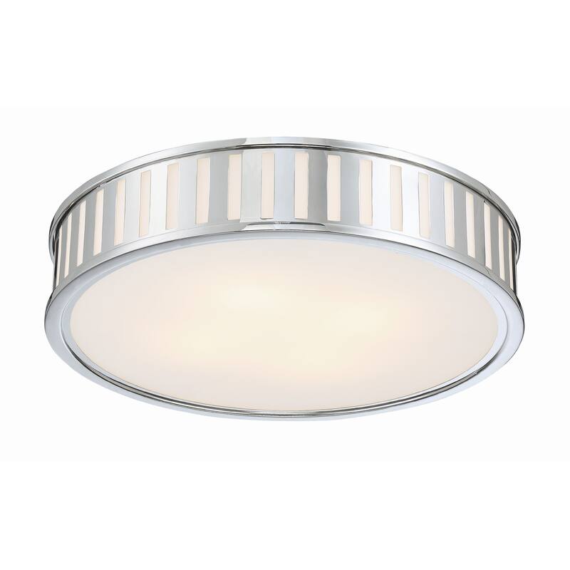 Kendal 4 Light Polished Nickel Ceiling Mount - 22.5"W x 5.25"H