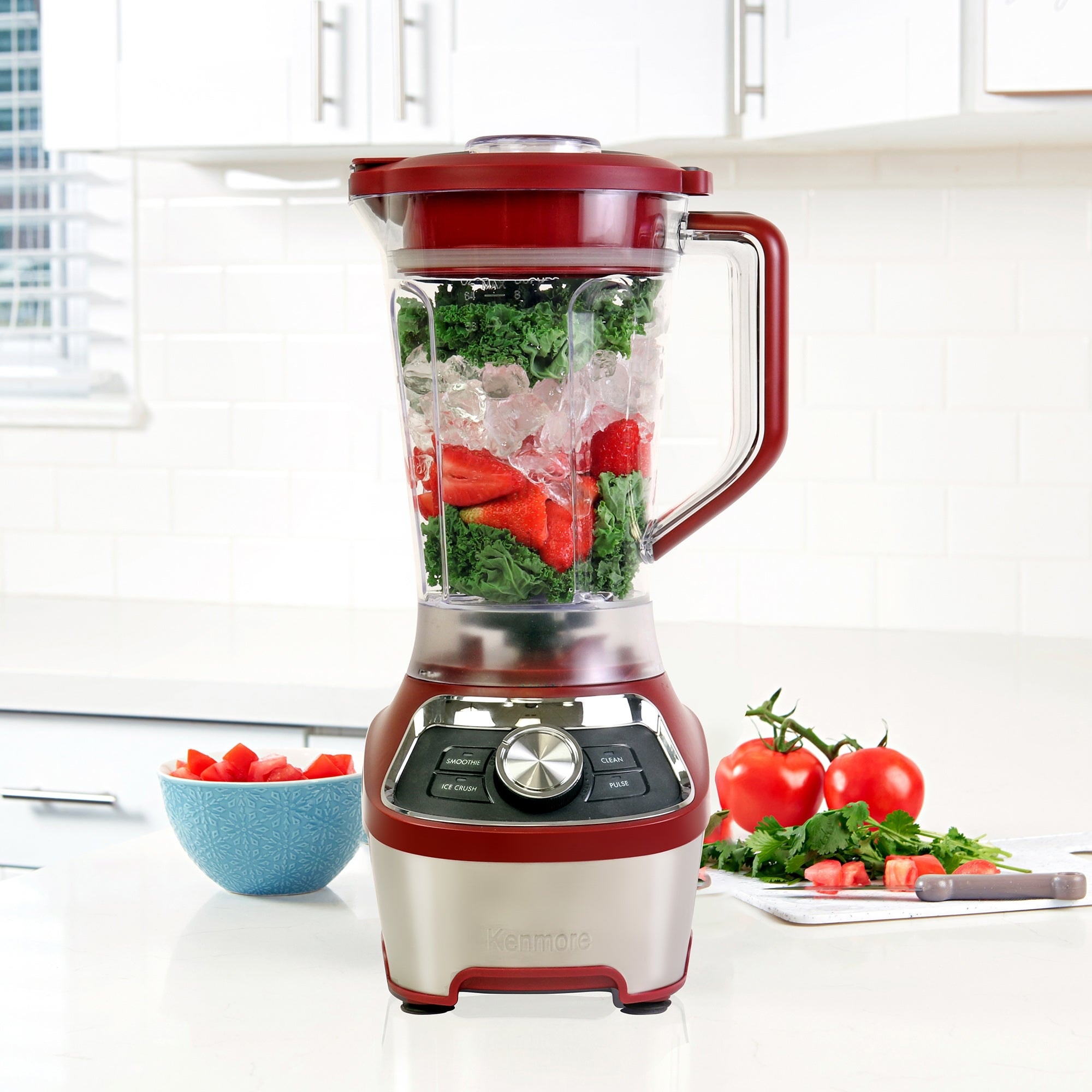 Oster Classic Series Blender with Travel Smoothie Cup - Red