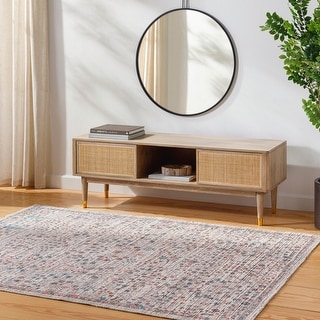 Livabliss Nolita Distressed Tree-of-Life Machine Washable Area Rug