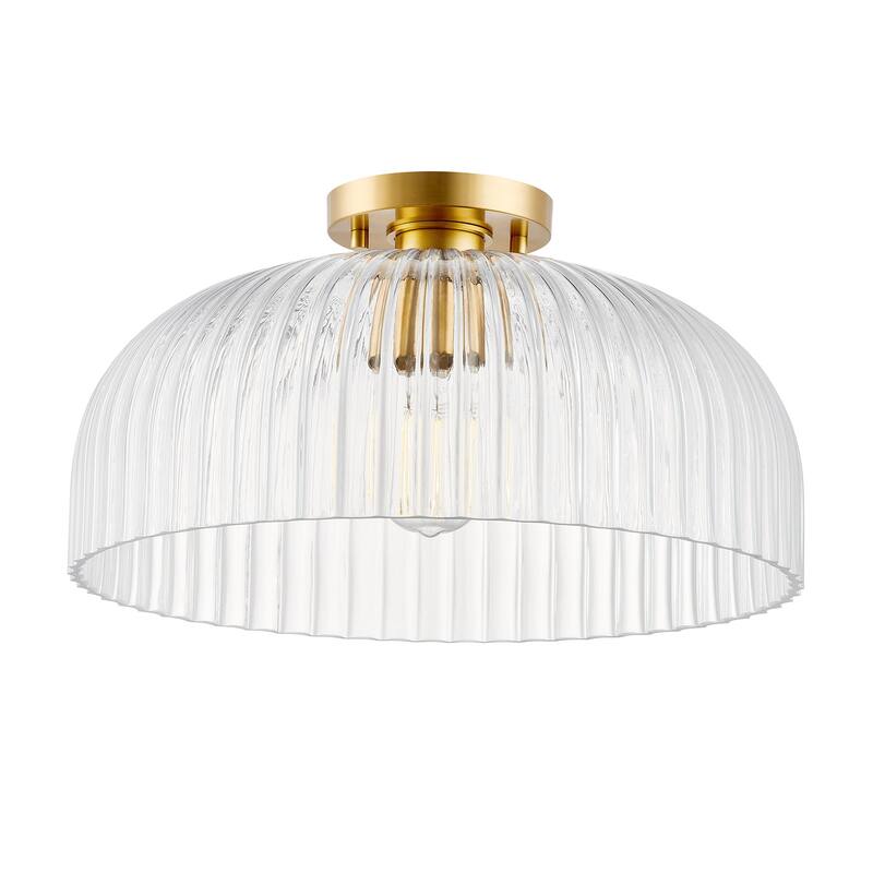 Bellevue SHCF89263 16" Wide Semi-Flush Ceiling Fixture with Clear