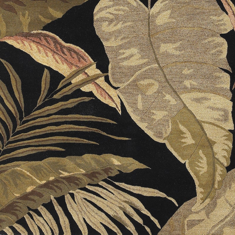 Domani Camila Midnight Tropics Wool Hand-tufted Area Rug