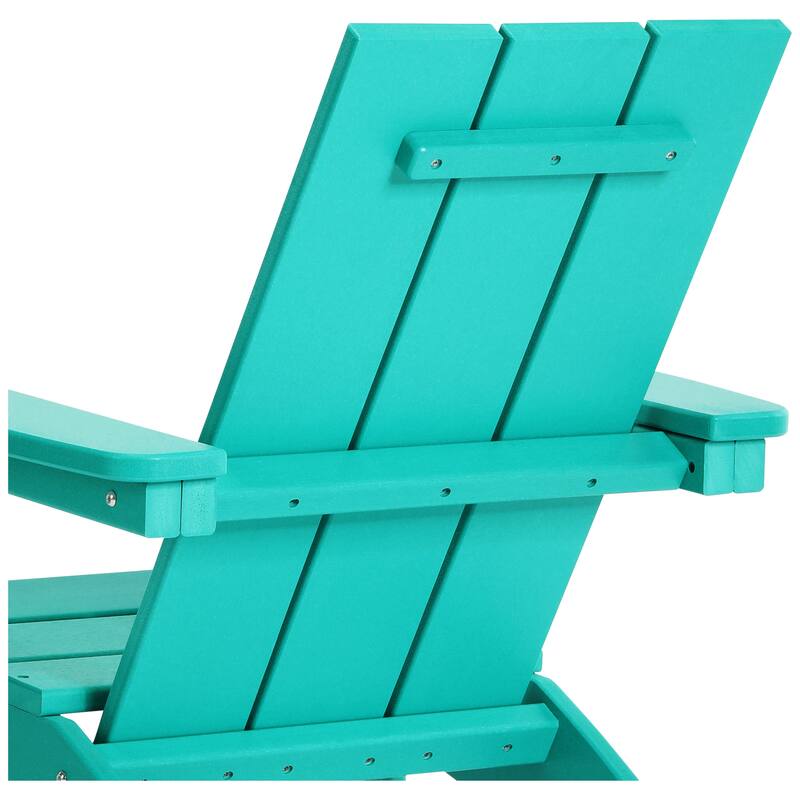 Shoreside Kids Outdoor Poly Adirondack Chair with Cup Holder (Set of 2)