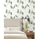 preview thumbnail 3 of 5, York Wallcoverings Brushwork Branches Leaf Green Wallpaper