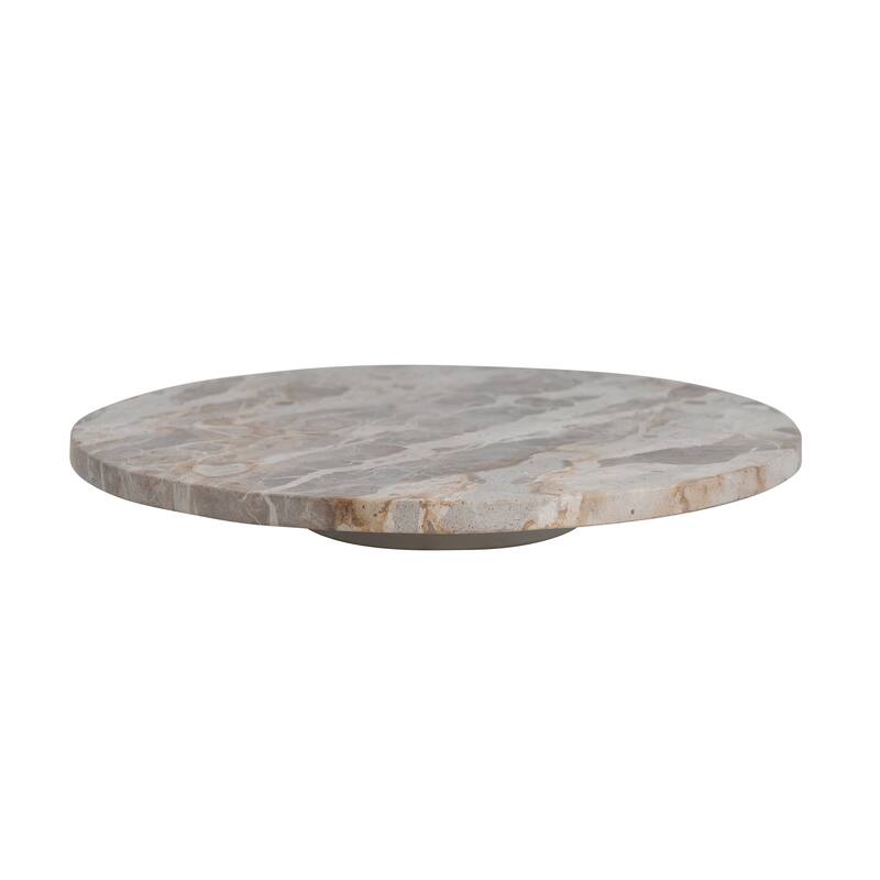 Marble Lazy Susan - 14.0"L x 14.0"W x 2.0"H - 14.0"L x 14.0"W x 2.0"H - Multi