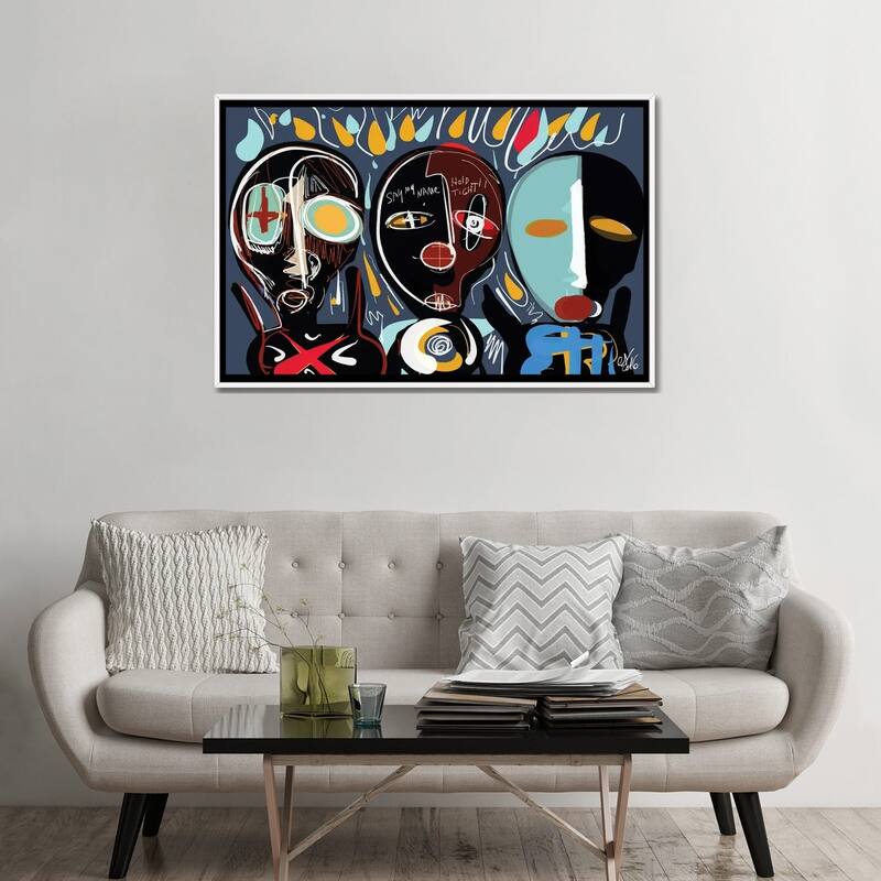 iCanvas "We Are A Family" by Emmanuel Signorino Framed Canvas Print