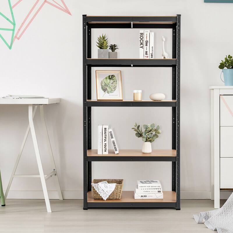 Gymax 30''x60'' Adjust 5 Level Garage Tool Shelf Storage 2000lbs