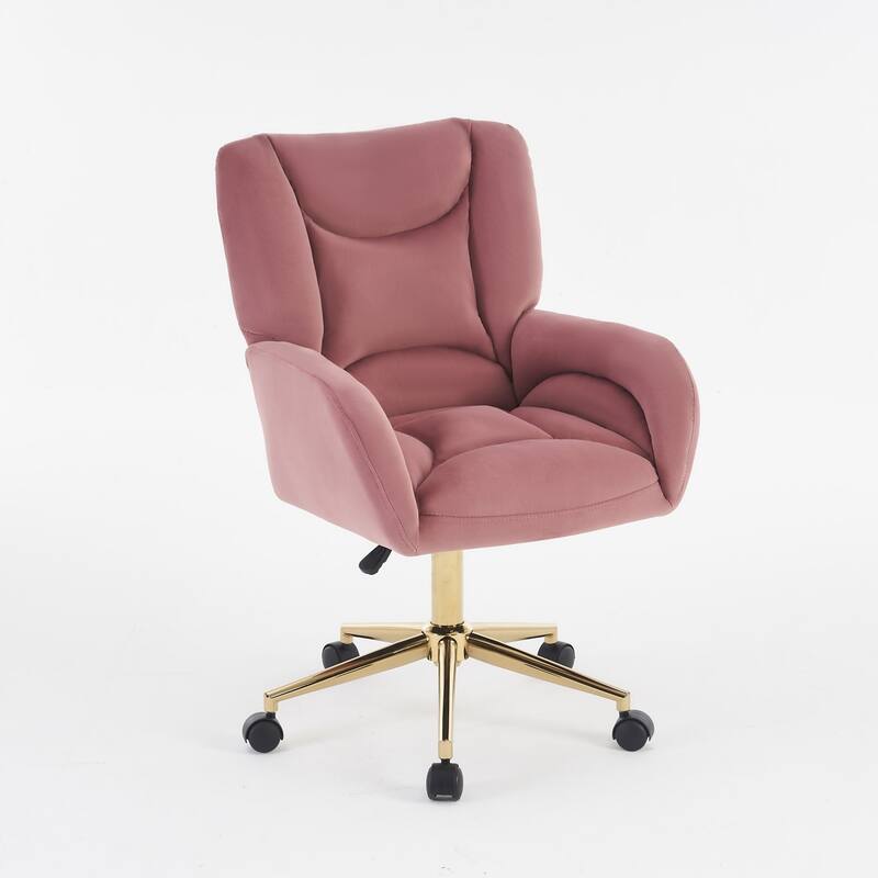 Modern Home Office Adjustable Swivel Task Desk Arm Chair with Wheels