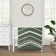 preview thumbnail 1 of 4, Sweet Jojo Designs Dark Green Boho Chic Boy Girl Gender Neutral Unisex 3pc Mini Crib Bedding Set Hunter Ivory Bohemian Farmhouse