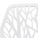 preview thumbnail 17 of 74, Asbury Stackable Dining Chair with Chrome Legs Side Chair with Modern Cut-Out Design Backrest