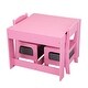 preview thumbnail 5 of 28, 3-in-1 Kids Wood Table and 2 Chairs - 24.4"L x 24.2"W x 19"H
