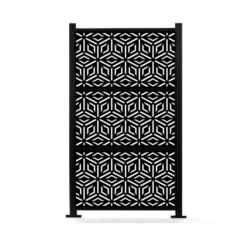 HighlanderHome Freestanding Modular Metal Privacy Screen, 4FtX 6Ft