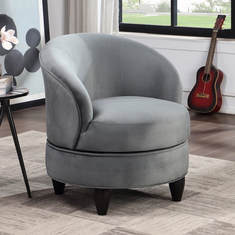 Steve Silver Stella Velvet Swivel Accent Chair