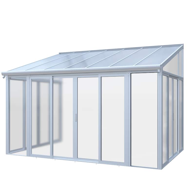 GDF Studio - Castellina Outdoor Enclosed Patio Cover with Sliding Doors