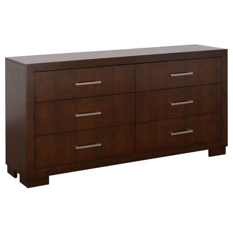 Jessica Bedroom Set With Bookcase Headboard Cappuccino