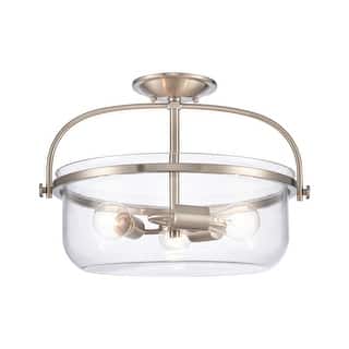 Elk Home Wentworth 17'' Wide 3-Light Semi Flush Mount