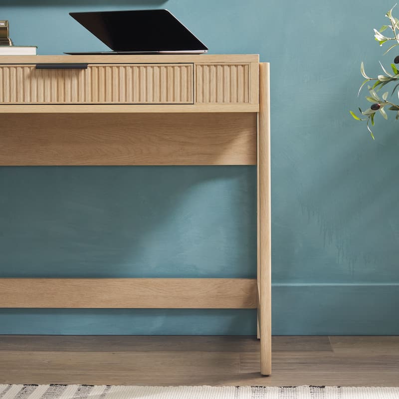 Middlebrook Designs Reeded Lift-Top Desk with Drawer