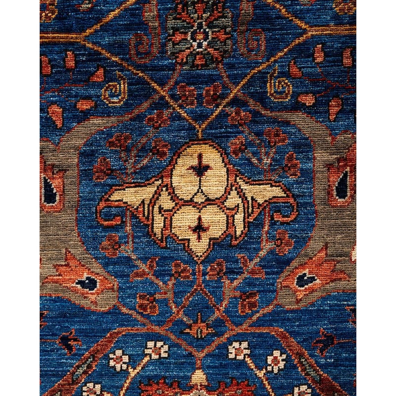 Serapi One-of-a-Kind Hand-Knotted Area Rug - Blue, 8' 1" x 10' 1" - 8' 1" x 10' 1"
