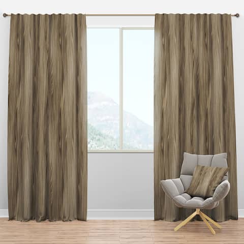 Designart 'Vertical annual tree rings' Abstract Blackout Curtain Single Panel