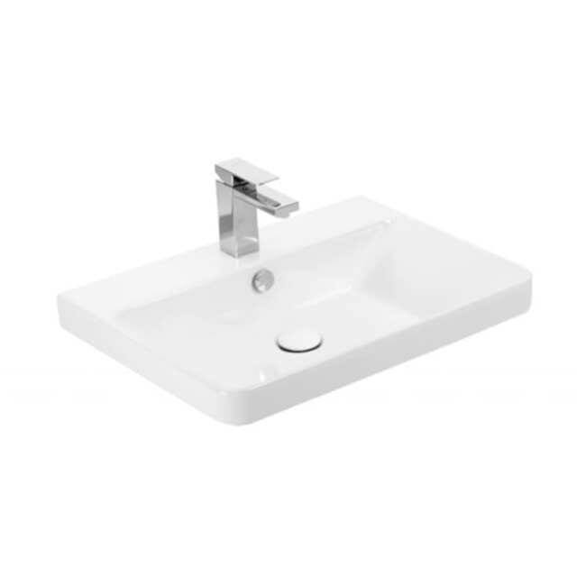 WS Bath Collections Luxury 70.01 Luxury 27-5/8" Rectangular Ceramic