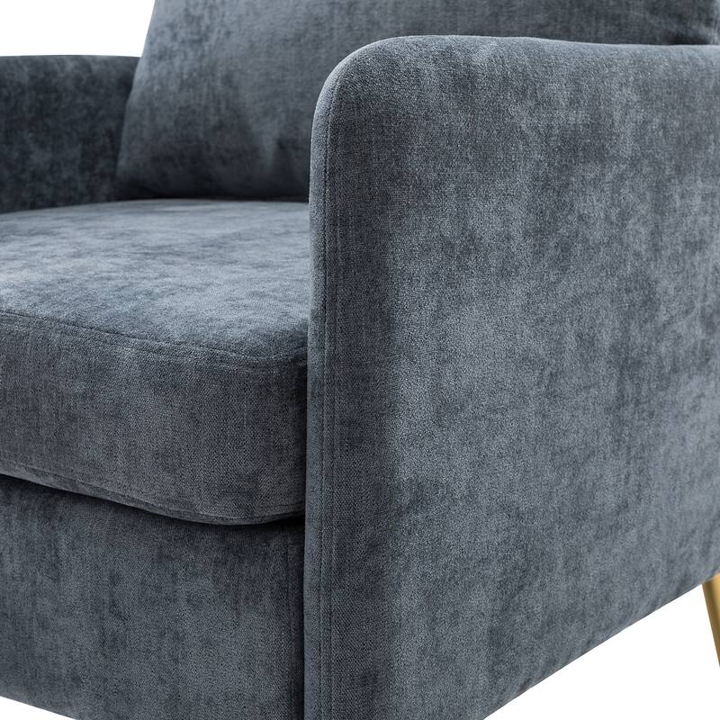 Narycia Upholstered Modern Arm Chair with Removable Cushions Set of 2 by HULALA HOME