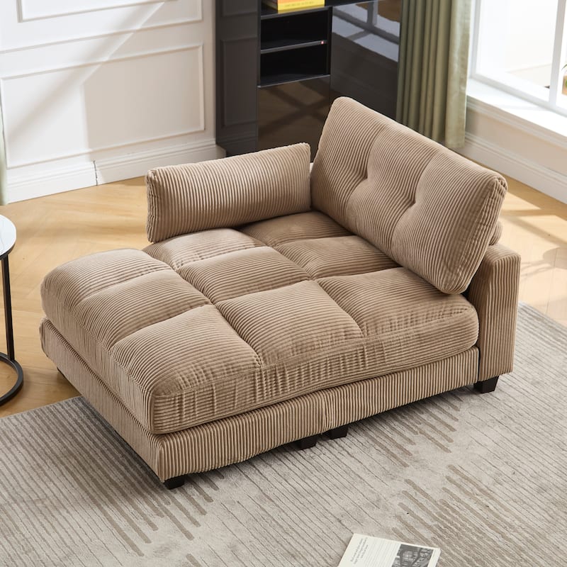 Anmytek Oversized Cloud Couch Sleeper Sofa Bed Modular Chaise Lounge Chair Cozy Fabric Seating