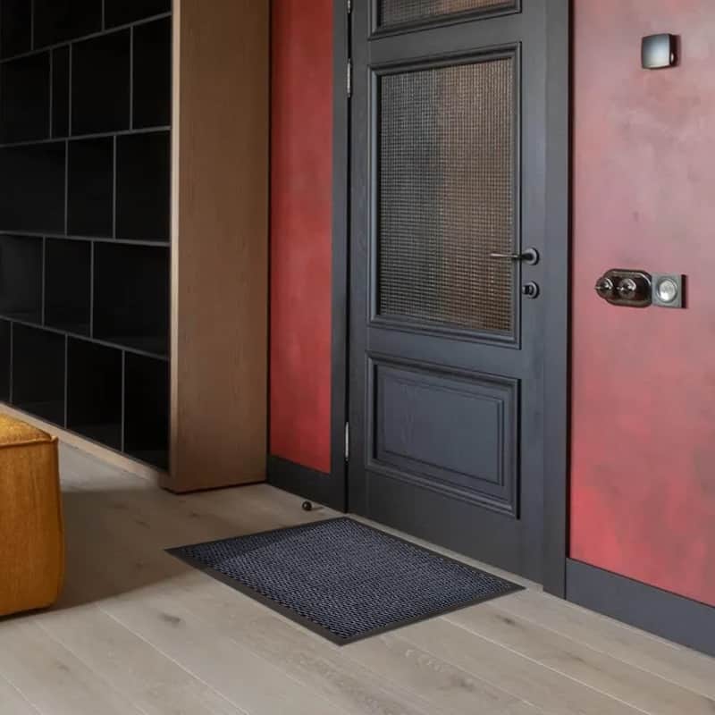 Lisa Heavy-Duty Non-Slip Rubber Door Mat for High Traffic Areas