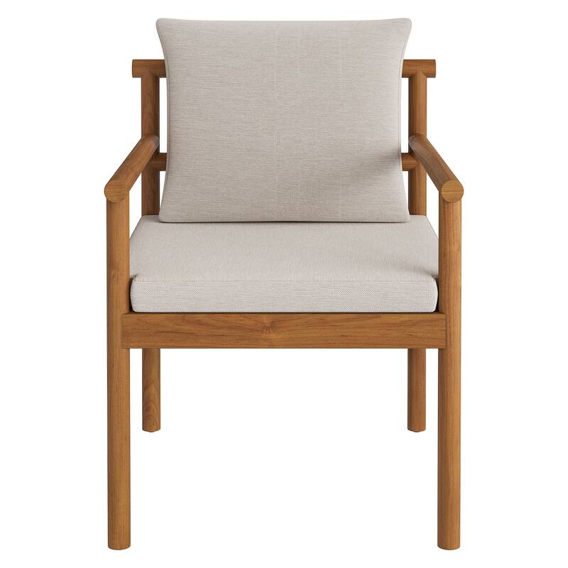 Eleni 7 Piece Outdoor Patio Teak Wood Dining Set