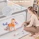 preview thumbnail 8 of 27, Honeyjoy Large Baby Playpen 50" x 50"/59" x 59" with Zipper Gate 50